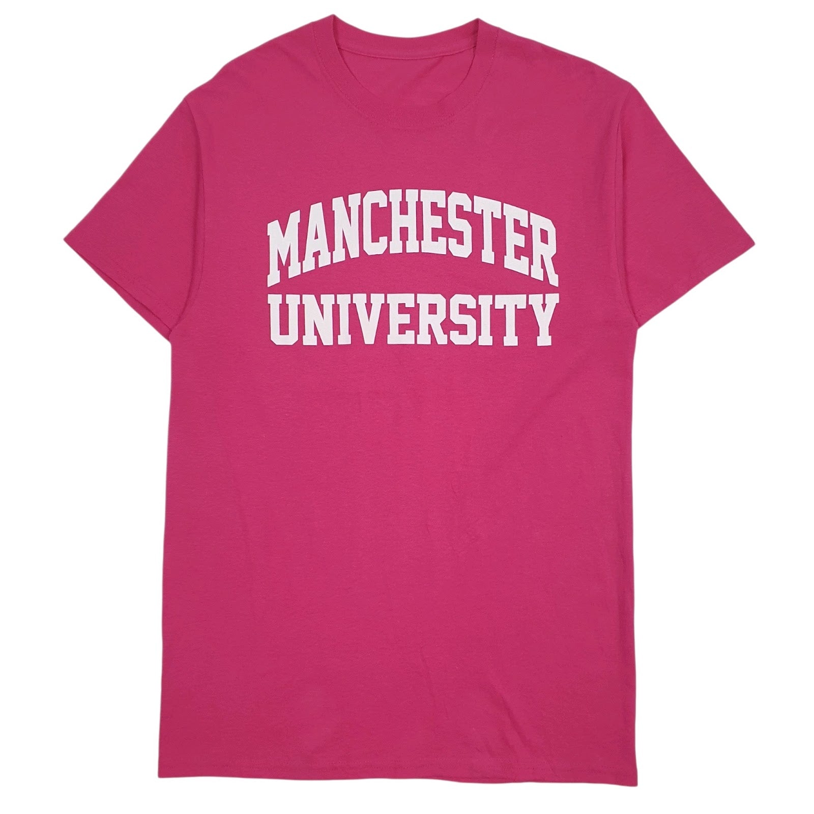 Mens Pink Unbranded Manchester University Short Sleeve T Shirt