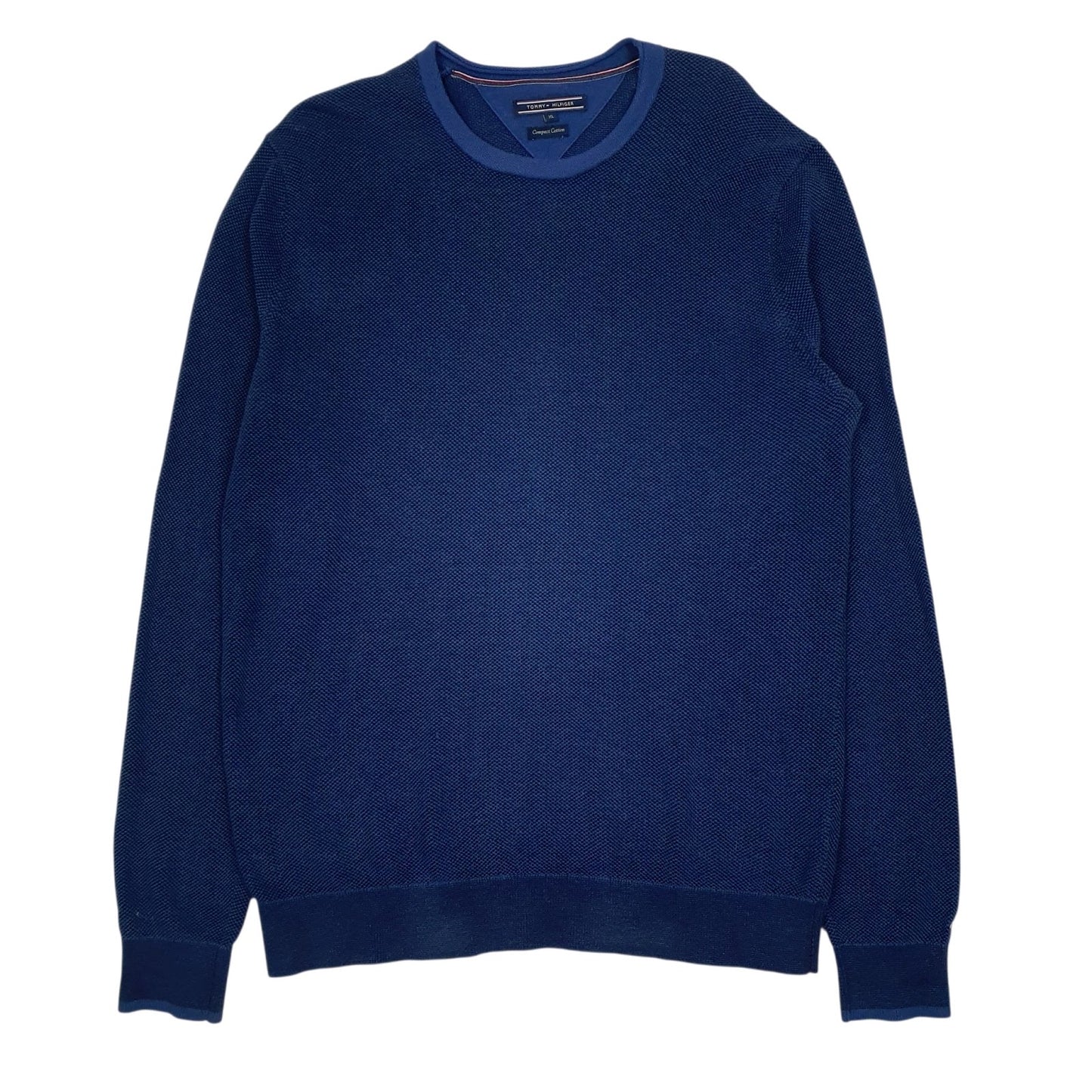 Mens Blue Tommy Hilfiger  Crewneck Jumper