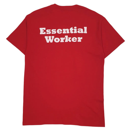 Mens Red Jerzees Mississinewa  T Shirt