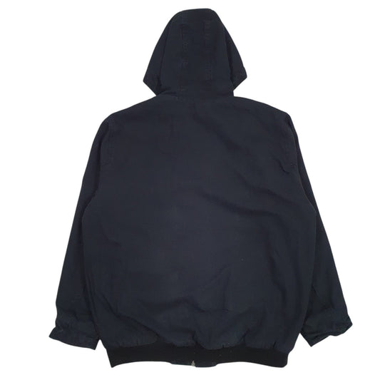 Mens Navy Lee Padded Sherpa Lined  Coat
