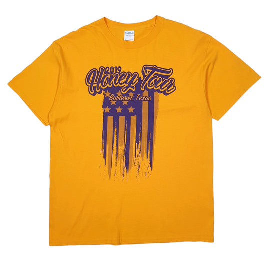 Mens Orange Port & Company Texas Short Sleeve T Shirt