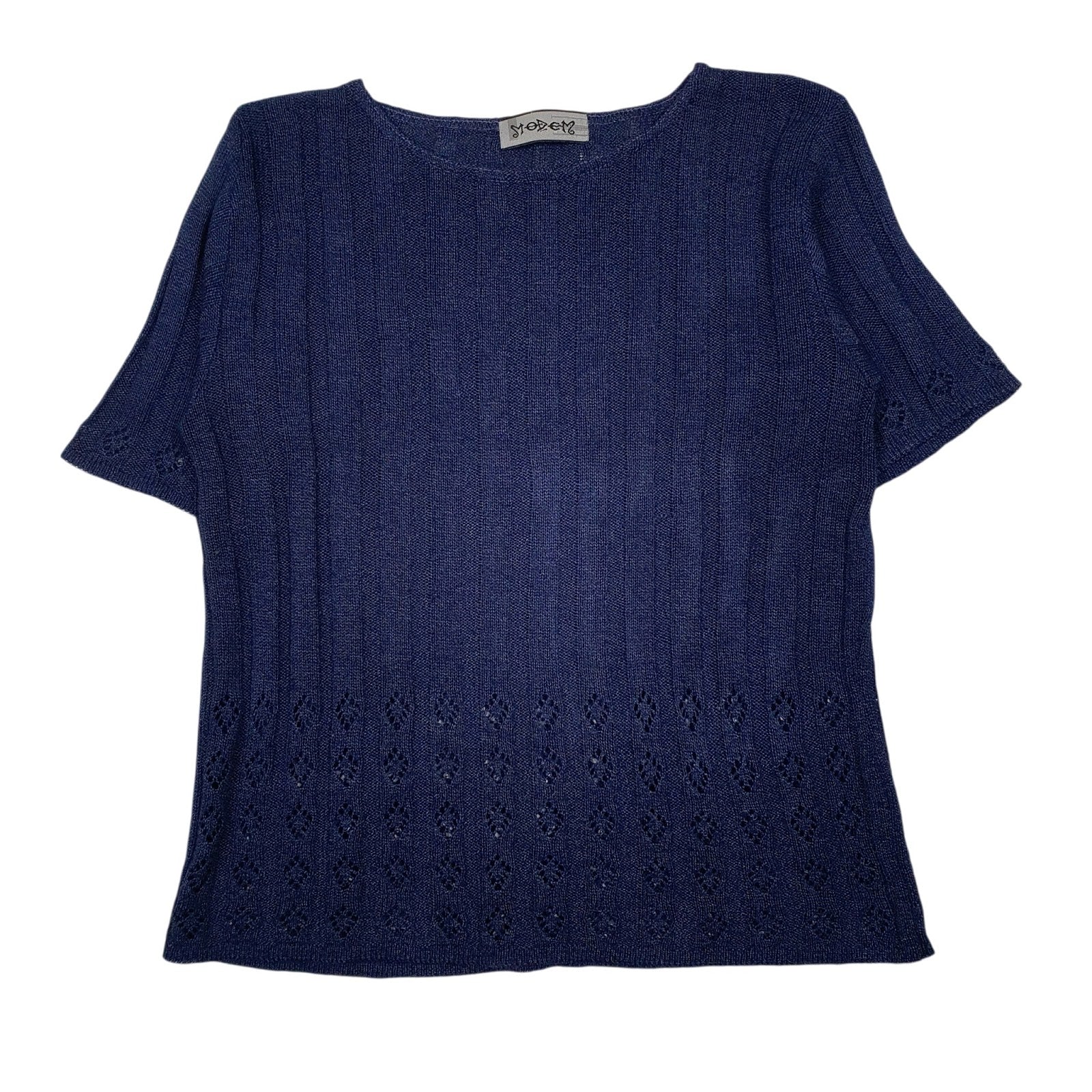 Womens Blue Modem  Crewneck Jumper