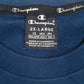 Mens Blue Champion Spellout Crewneck Jumper