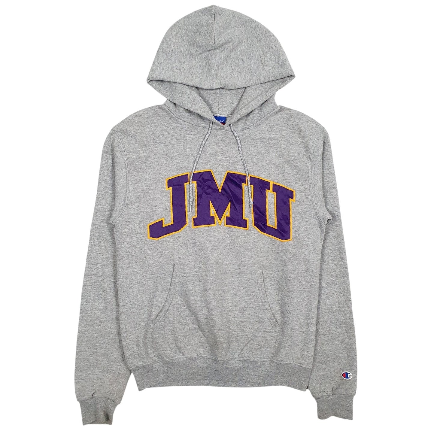 Mens Grey Champion JMU Hoodie Jumper