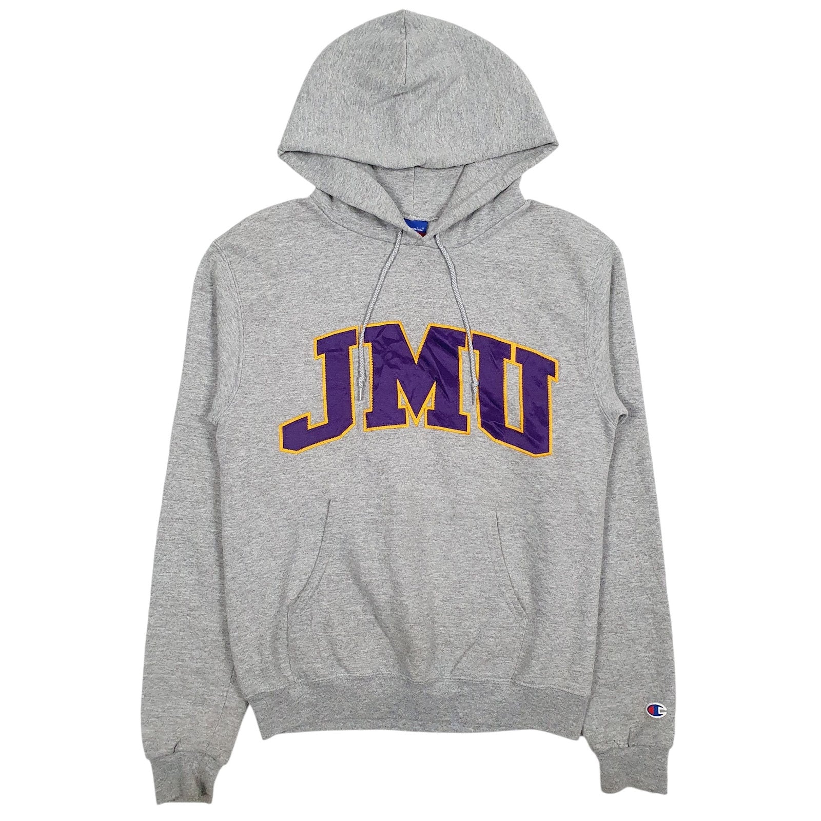 Mens Grey Champion JMU Hoodie Jumper