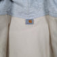 Mens Grey Carhartt Hoodie Vintage 00s Full Zip Jumper