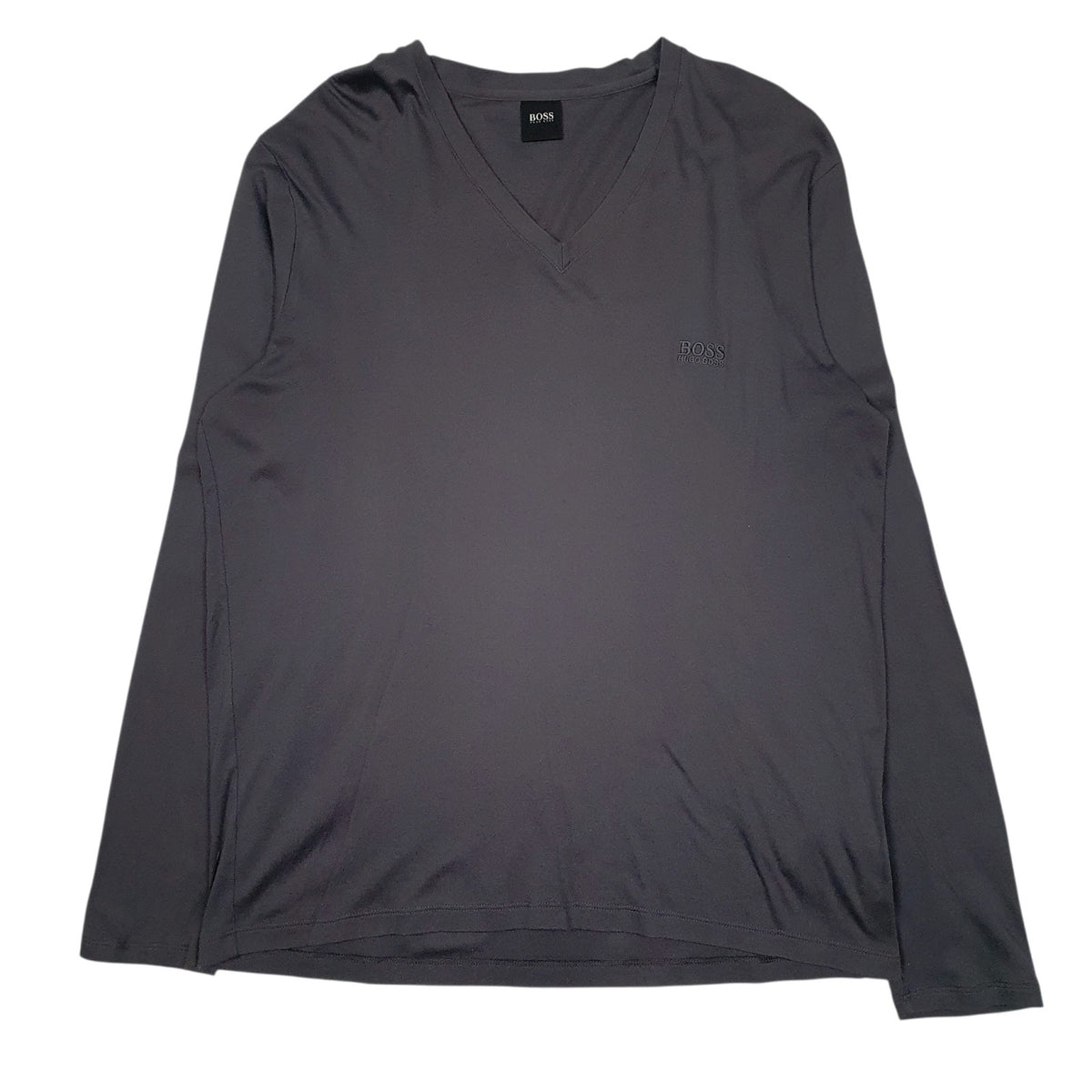 Mens Grey Hugo Boss  Long Sleeve T Shirt