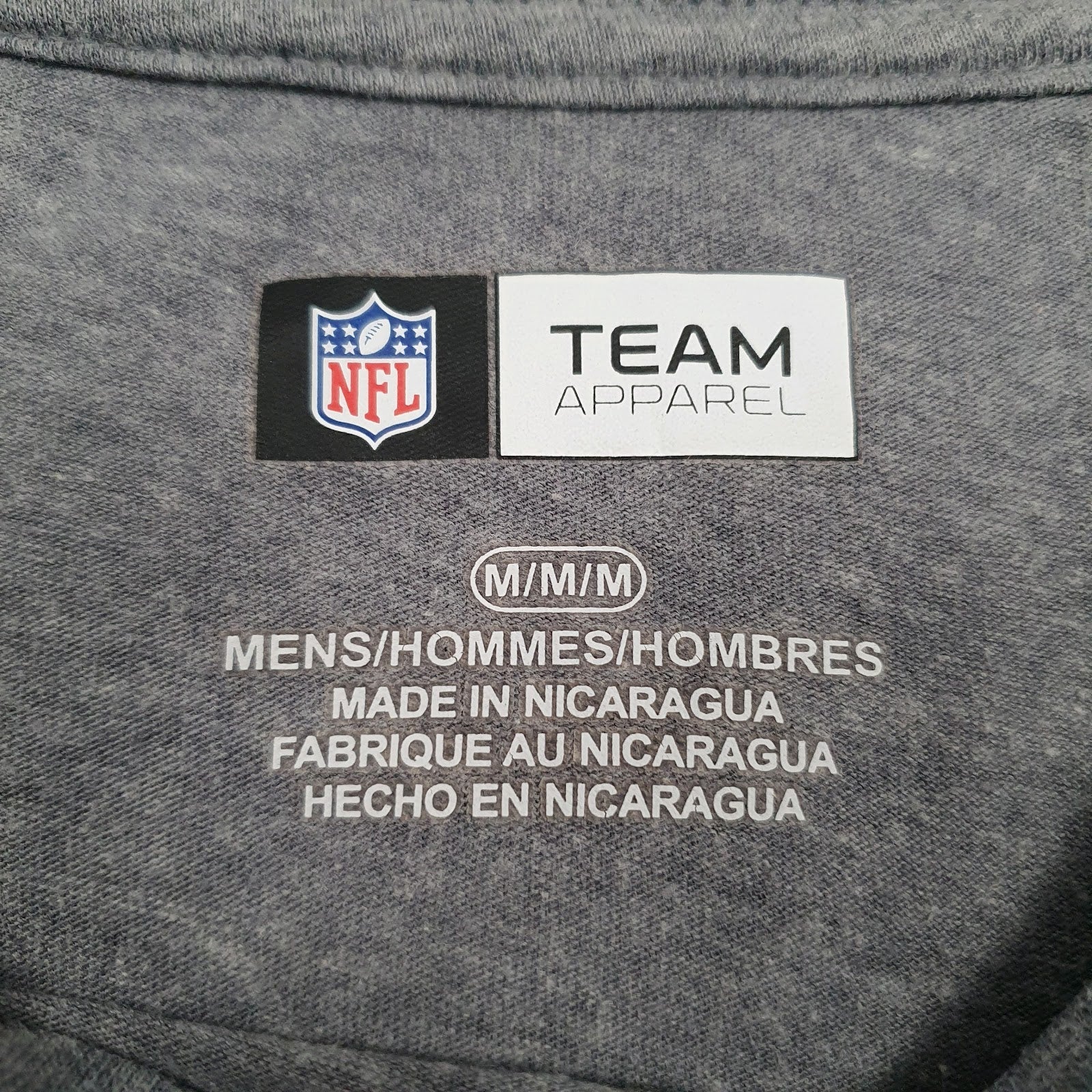 Mens Grey NFL Detroit Lions  T Shirt