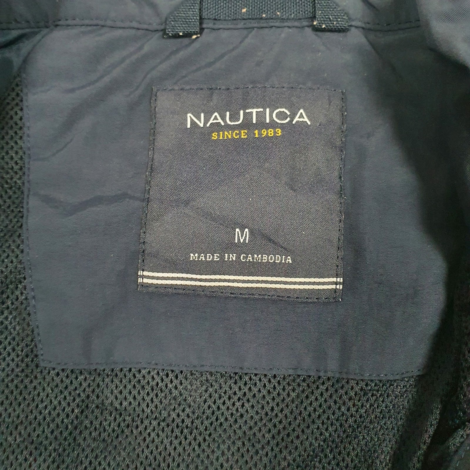 Mens Navy Nautica  Full Zip Coat