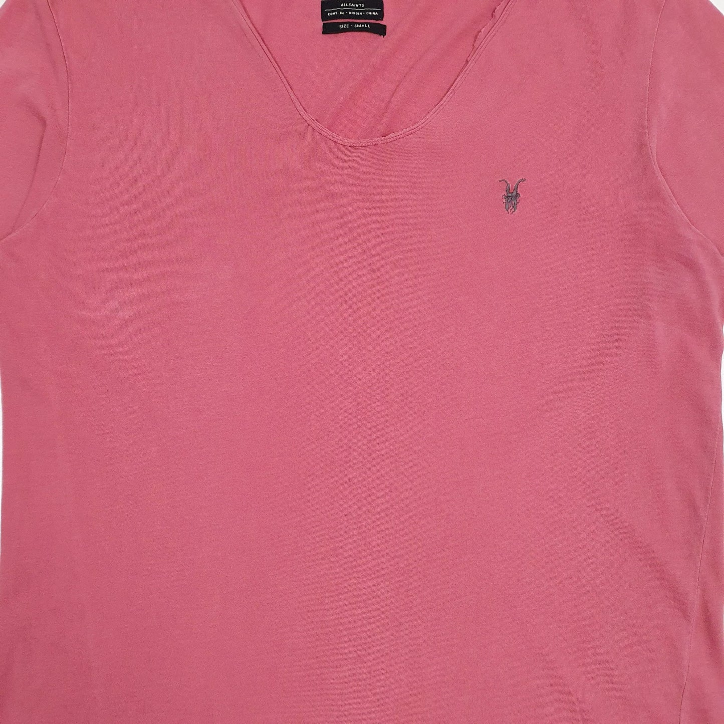 Mens Red All Saints   T Shirt