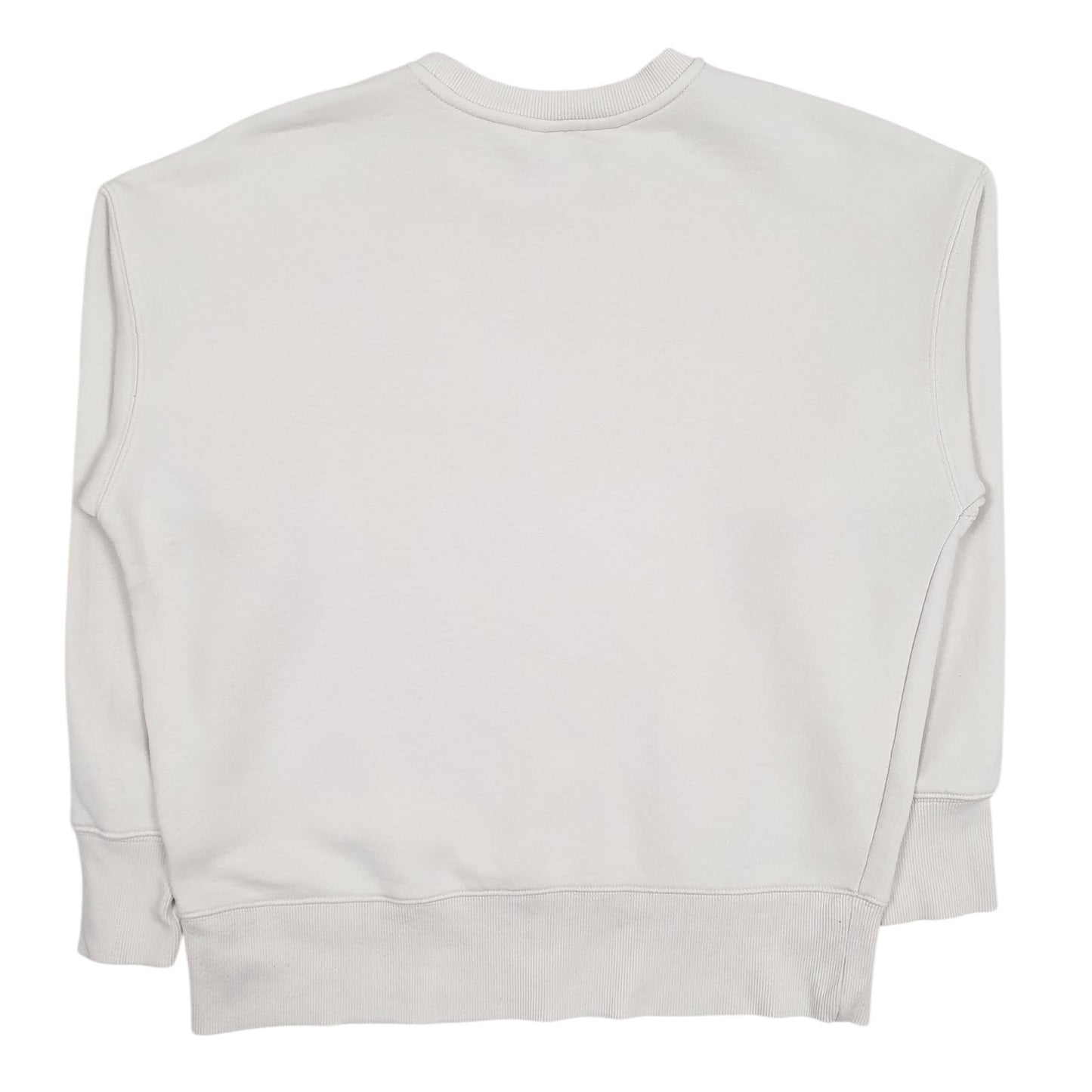 Womens White Fila  Crewneck Jumper