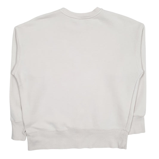 Womens White Fila  Crewneck Jumper