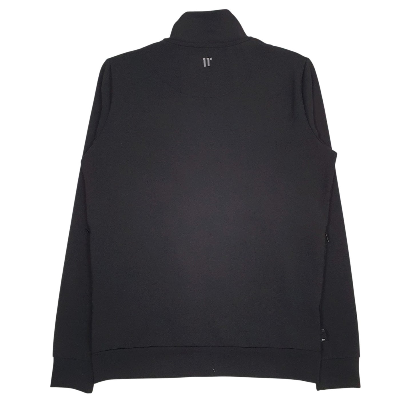 Mens Black Eleven Degrees  Full Zip Jumper