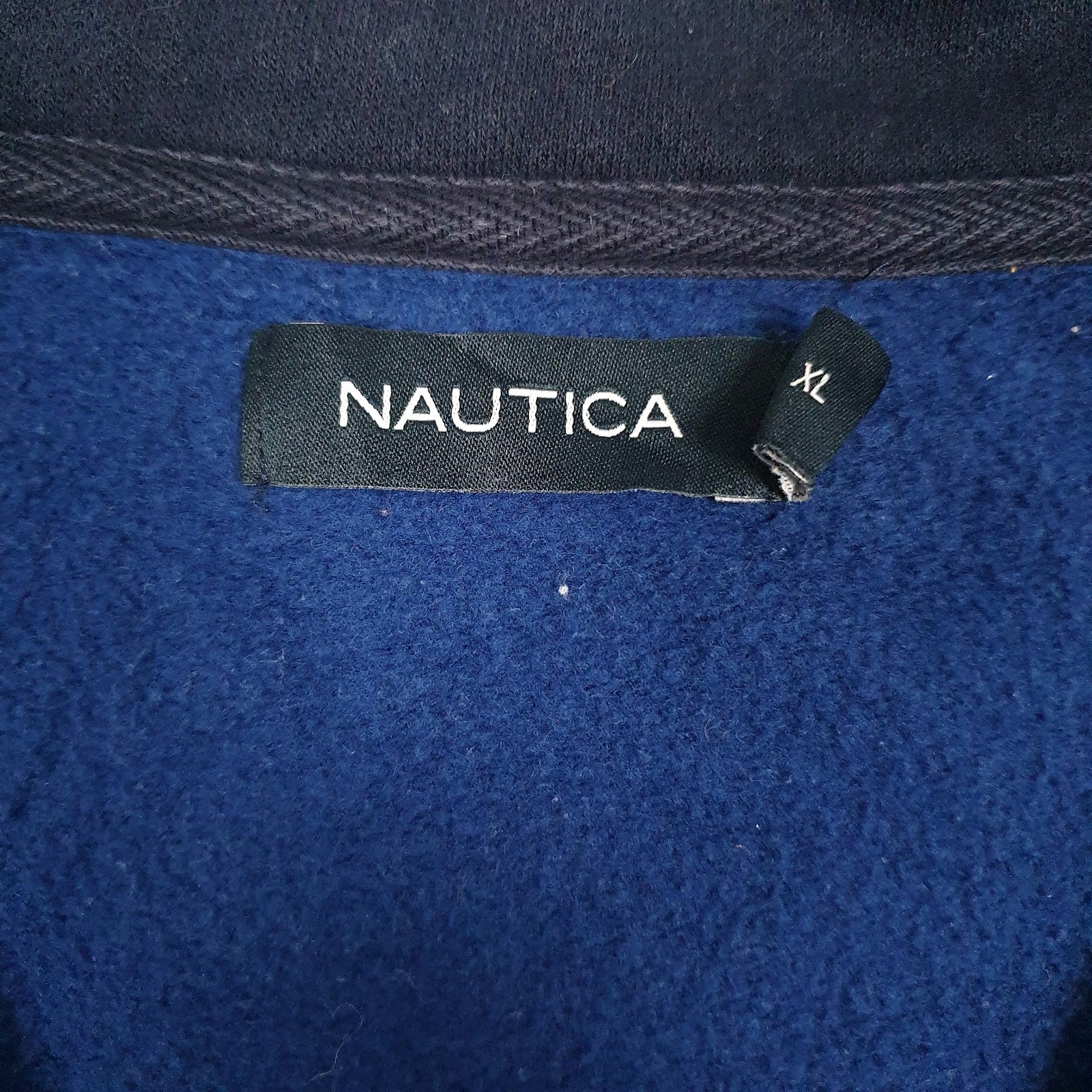 Mens Blue Nautica  Quarter Zip Jumper