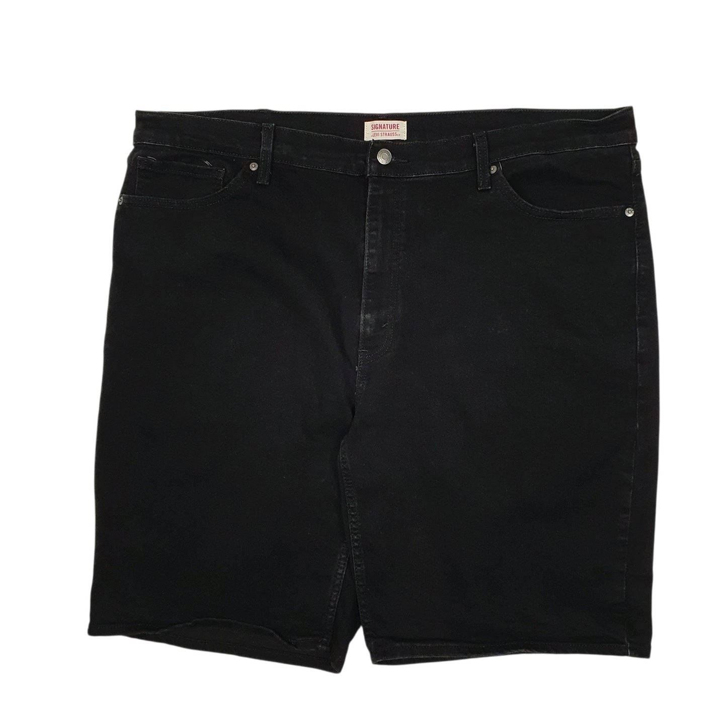 Mens Black Levis Signature Stretch Denim Shorts