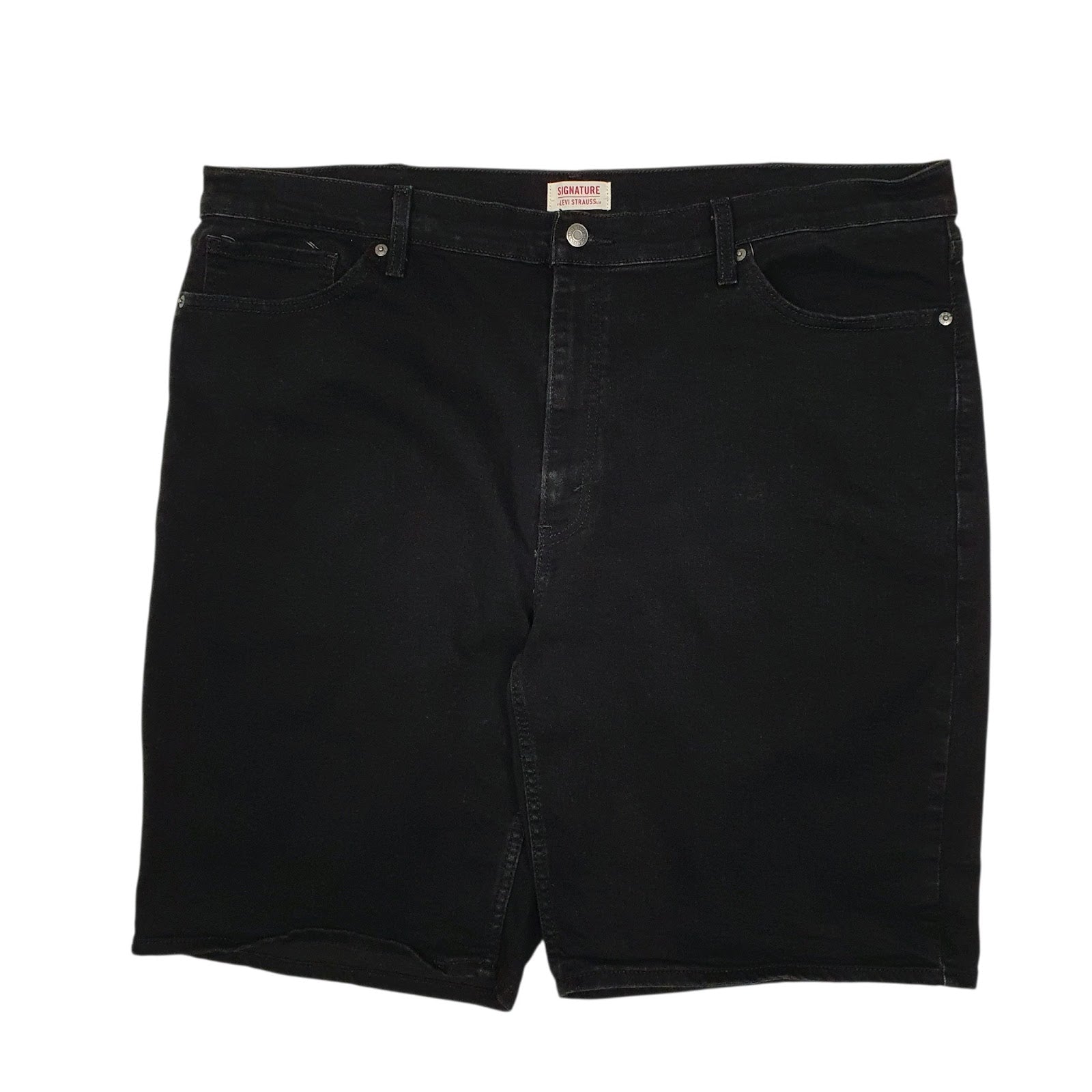 Mens Black Levis Signature Stretch Denim Shorts