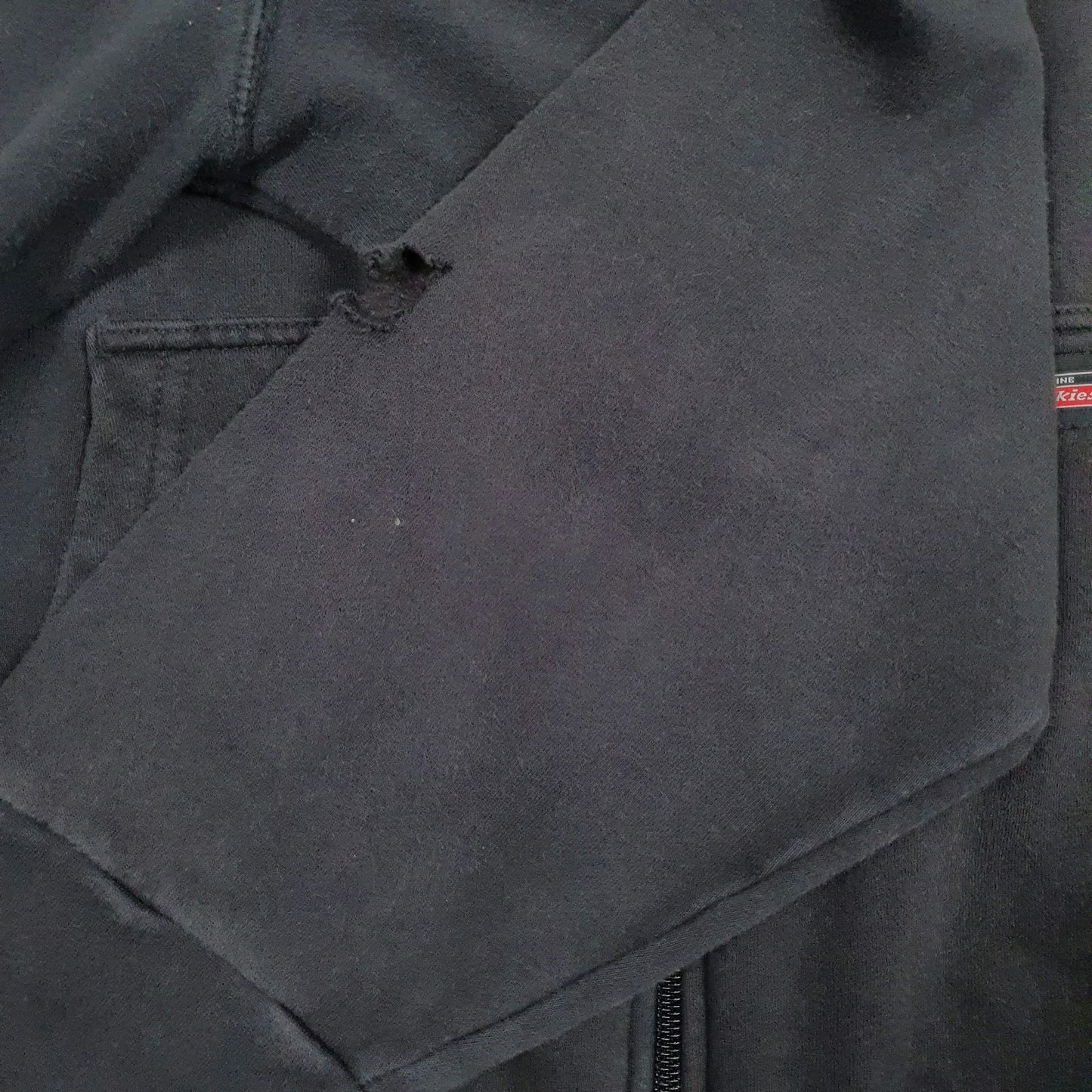 Mens Black Dickies  Full Zip Jumper