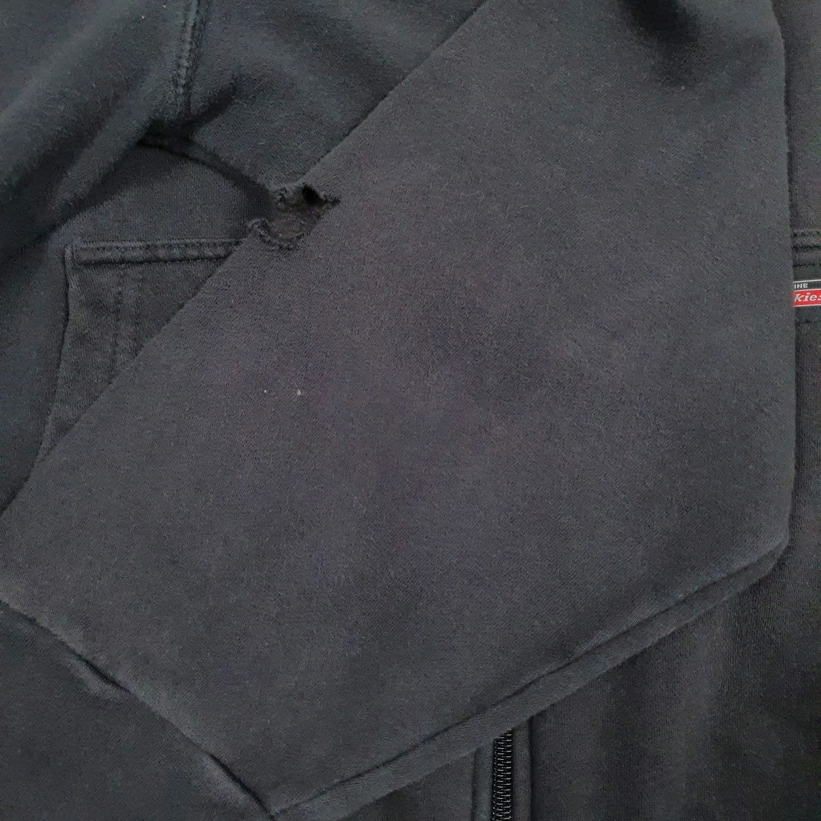 Mens Black Dickies  Full Zip Jumper