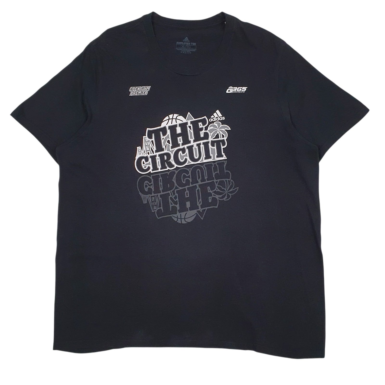Mens Black Adidas The Circuit Short Sleeve T Shirt