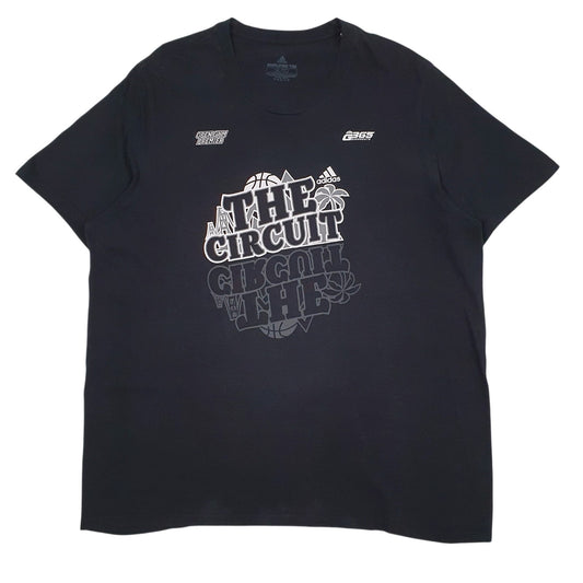 Mens Black Adidas The Circuit Short Sleeve T Shirt