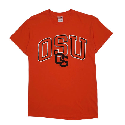 Mens Orange Gildan Oklahoma State University Short Sleeve T Shirt