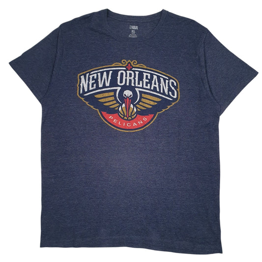 Mens Blue NBA New Orleans Pelican Short Sleeve T Shirt