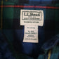 Mens Green L.L.Bean Flannel  Shirt