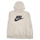 Mens Beige Nike Spellout Hoodie Jumper