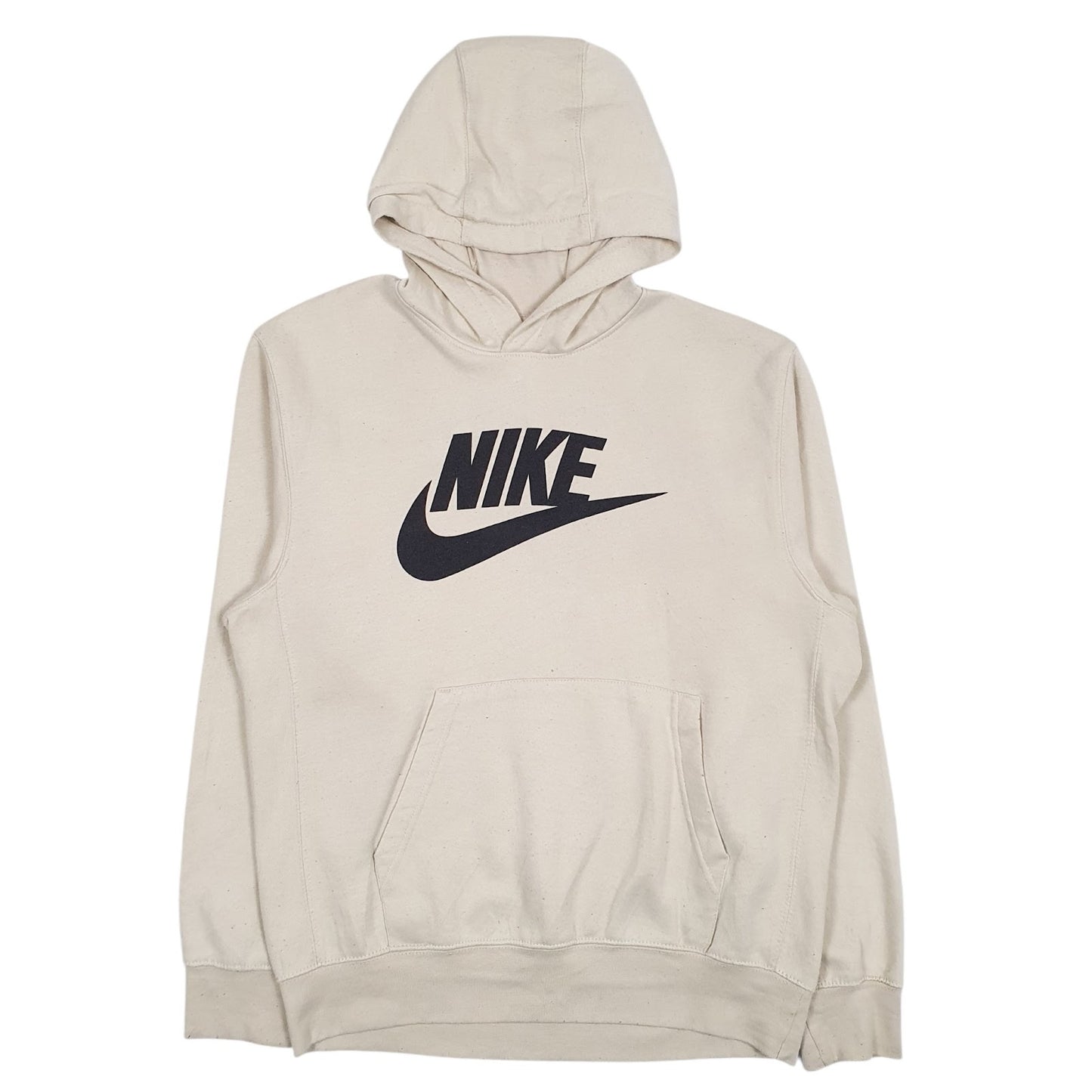 Mens Beige Nike Spellout Hoodie Jumper