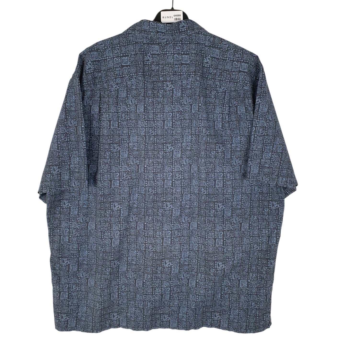 Mens Blue L.L.Bean Aztec  Shirt