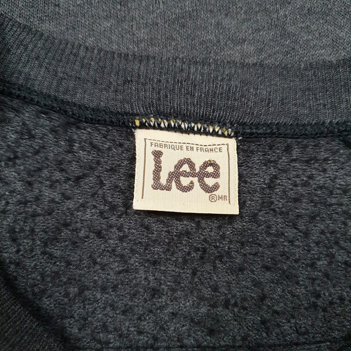 Mens Grey Lee Vintage Crewneck Jumper