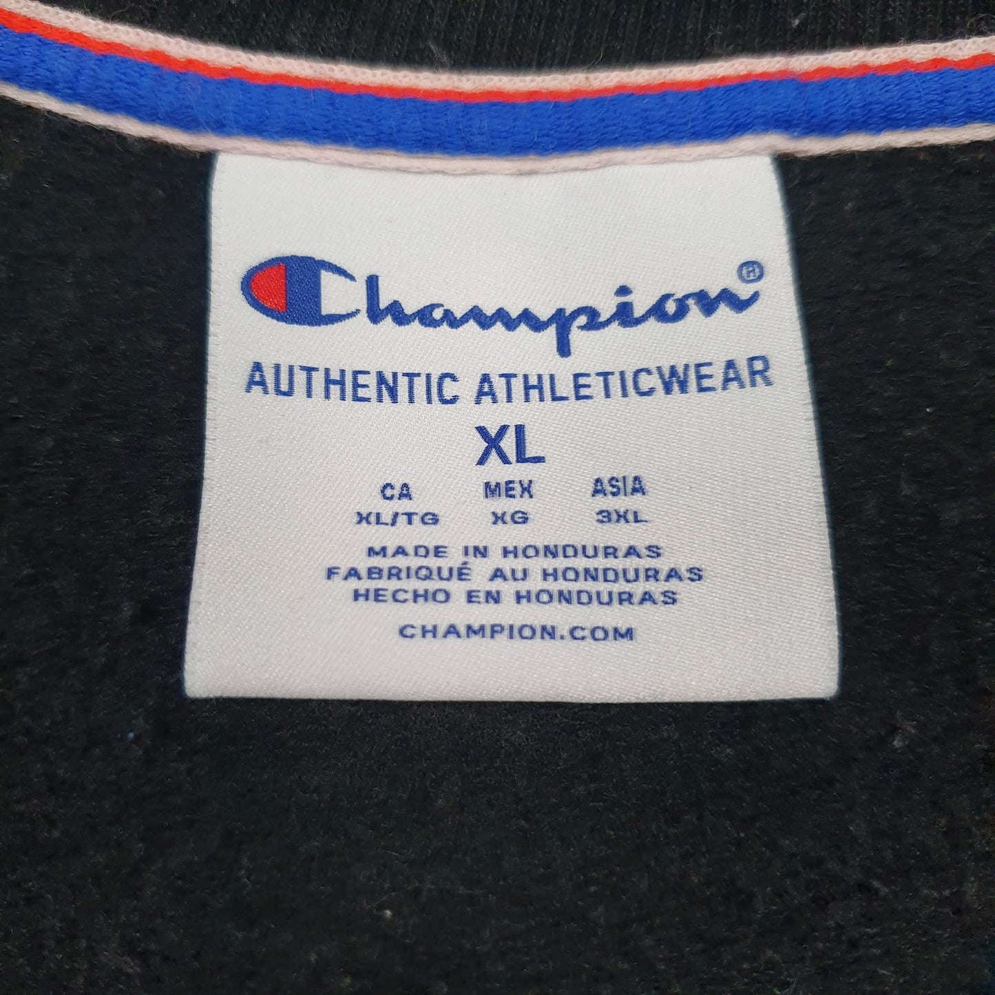 Womens Black Champion  Crewneck Jumper