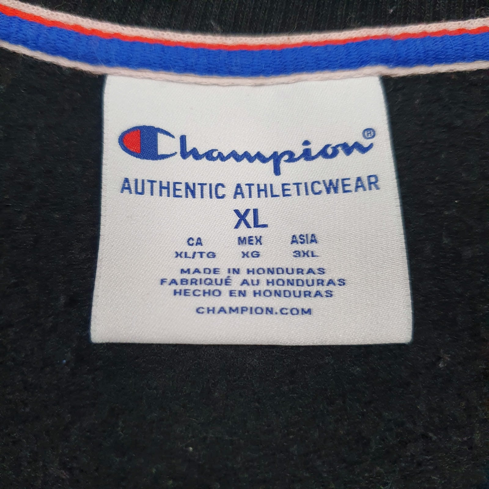 Womens Black Champion  Crewneck Jumper