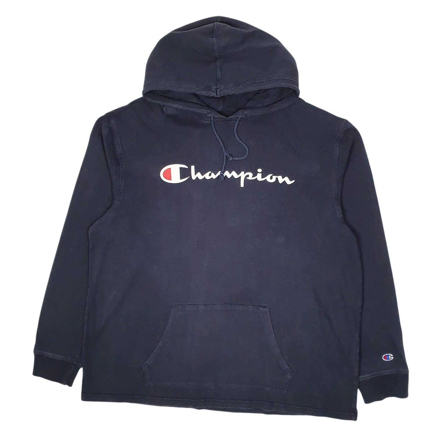 Mens Navy Champion Lightweight Hoodie Jumper
