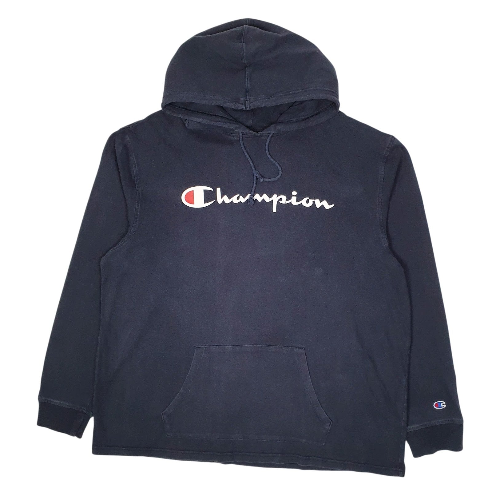 Mens Navy Champion Lightweight Hoodie Jumper