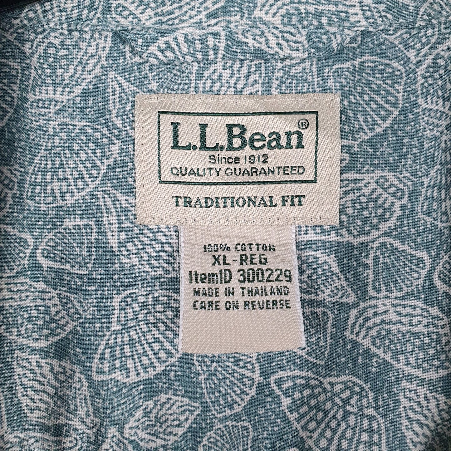 Mens Green L.L.Bean   Shirt