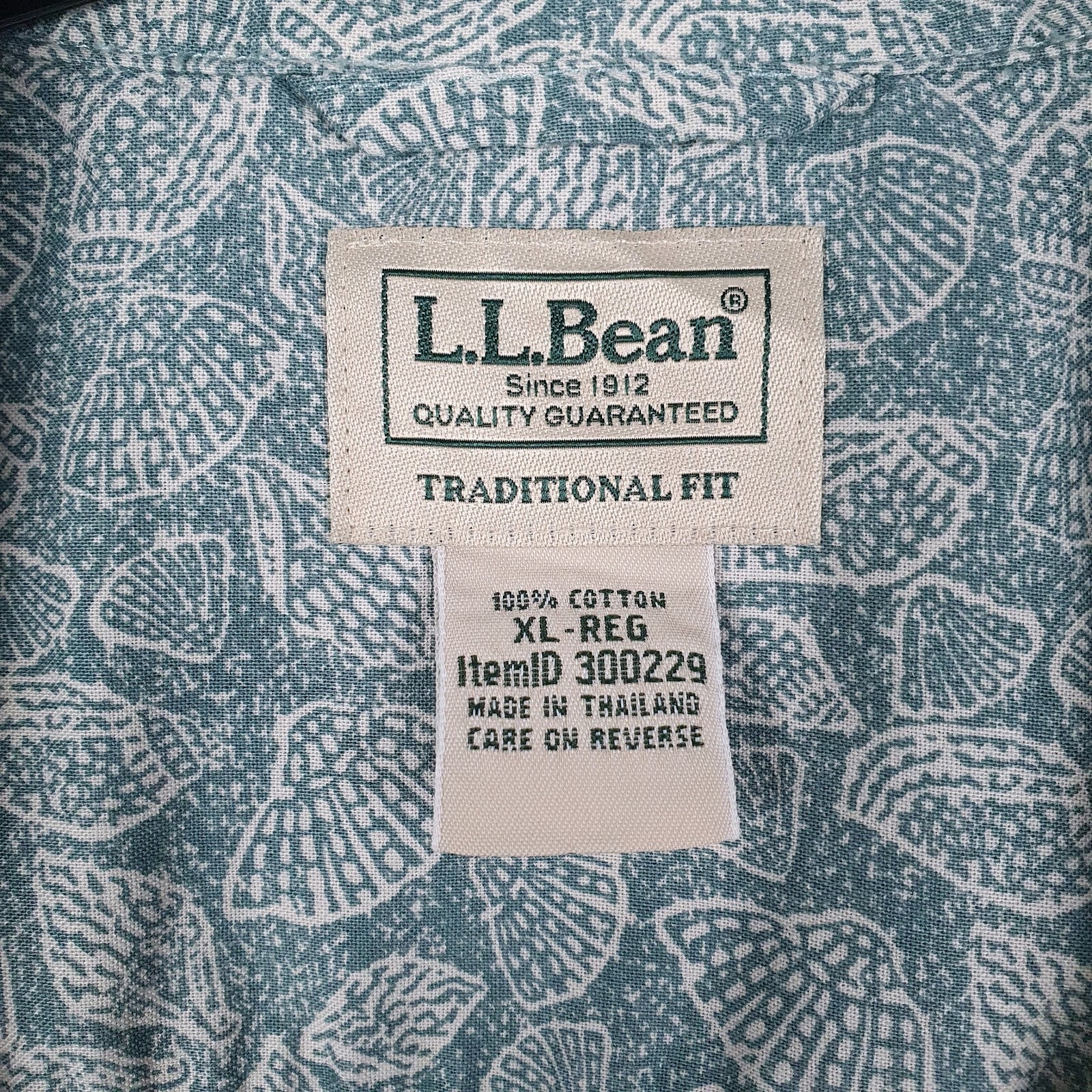 Mens Green L.L.Bean   Shirt