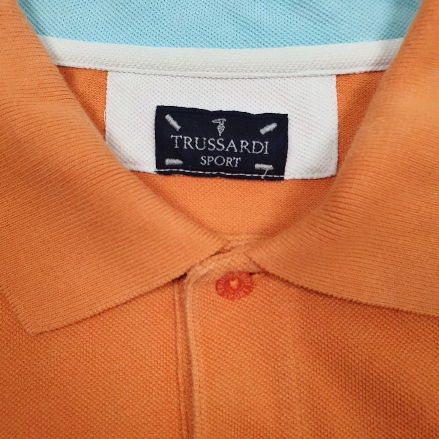 Mens Orange Trussardi   Polo Shirt