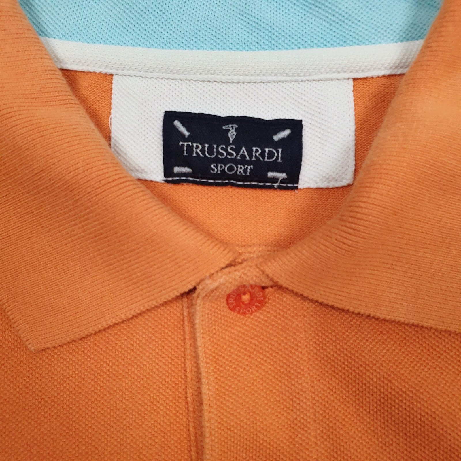 Mens Orange Trussardi   Polo Shirt