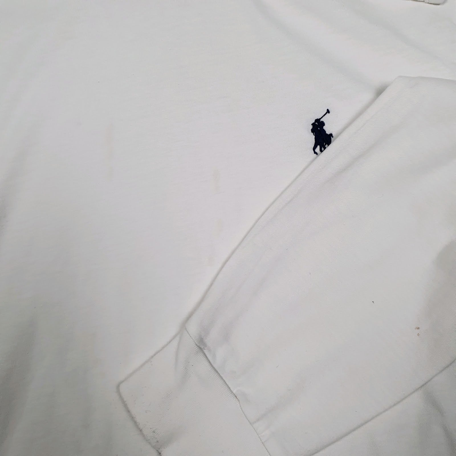 Mens White Polo Ralph Lauren T Shirt Hoodie Jumper