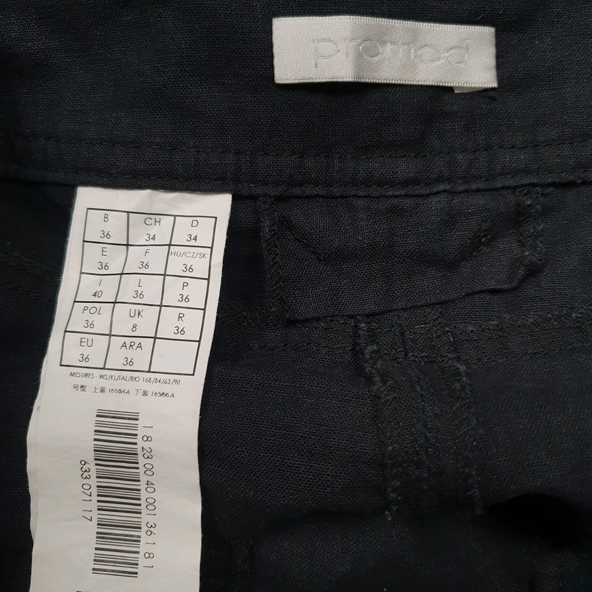 Womens Black Promod   Trousers
