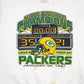 Mens White Delta Vintage 90s Made In USA NFL Superbowl Green Bay Packers Crewneck Jumper