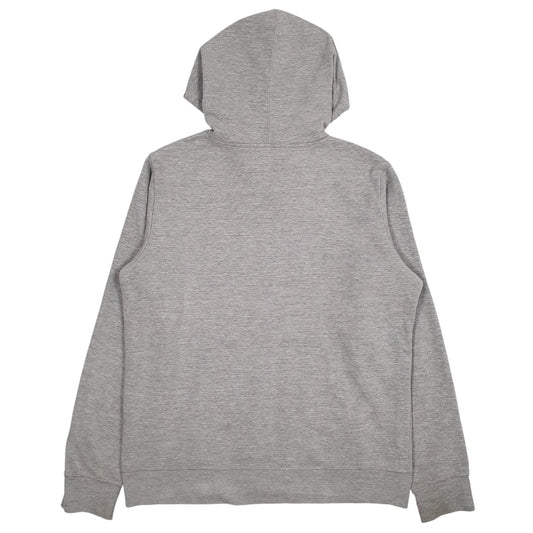 Mens Grey Champion Spellout Hoodie Jumper