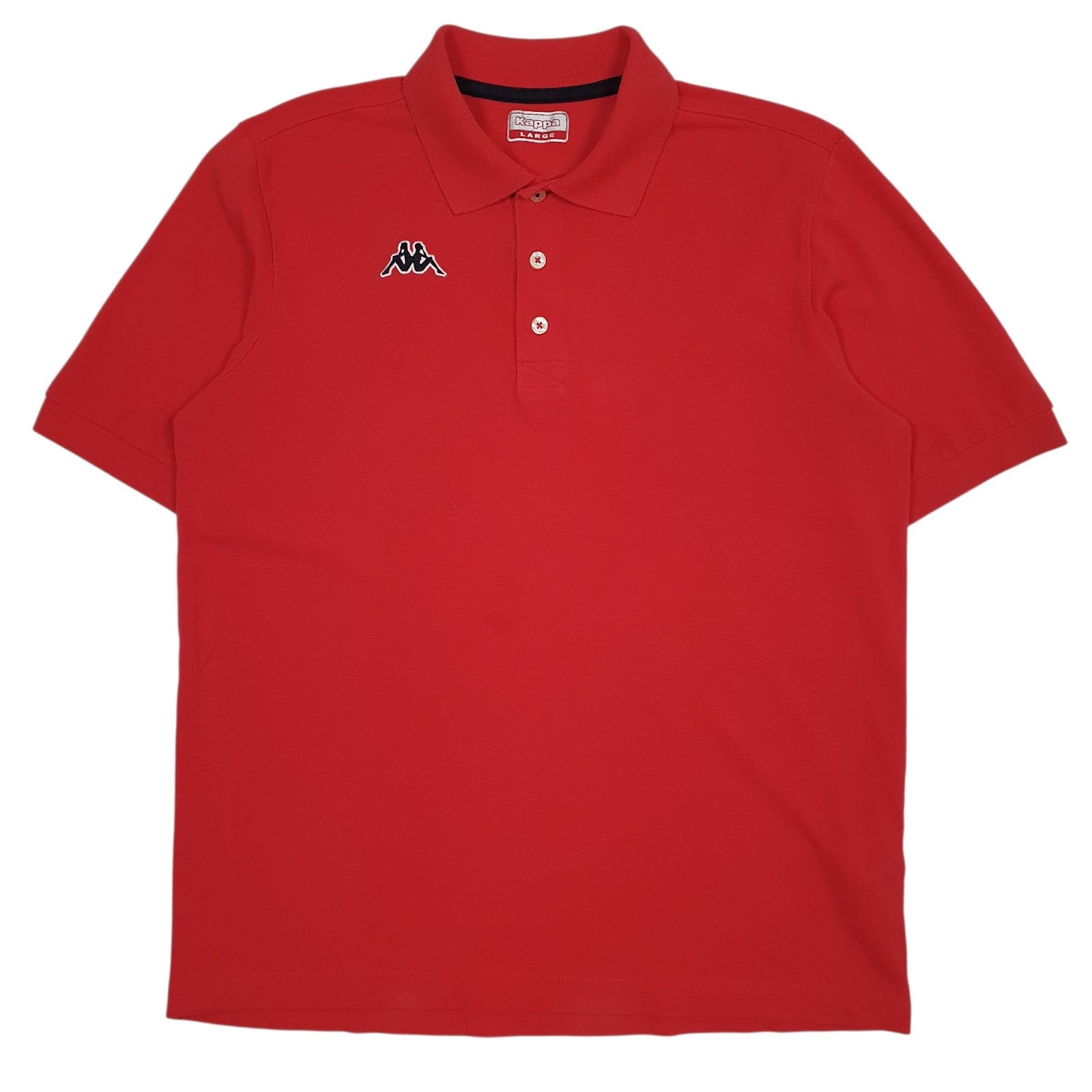 Mens Red Kappa  Short Sleeve Polo Shirt