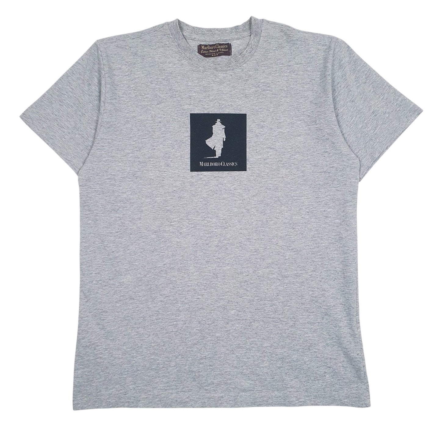 Mens Grey Marlboro Classics  Short Sleeve T Shirt