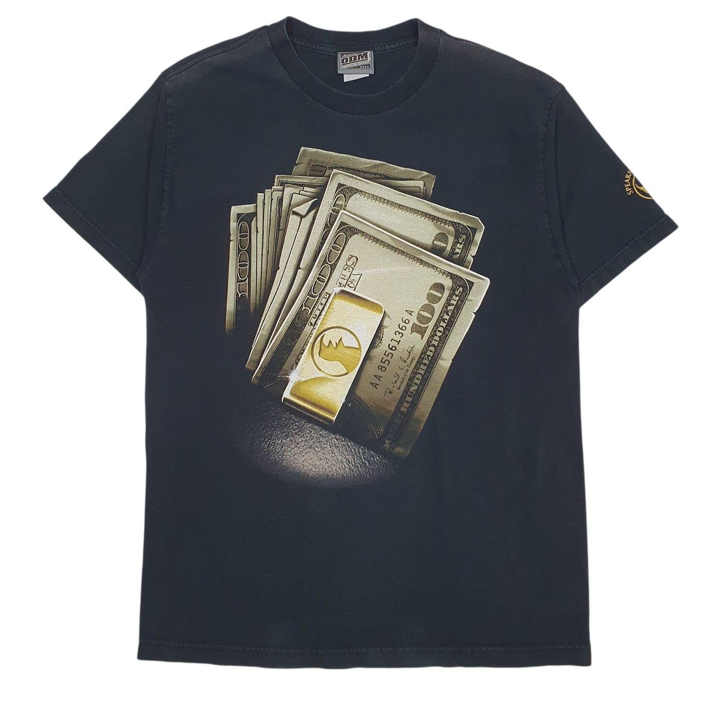 Mens Black ODM  Short Sleeve T Shirt