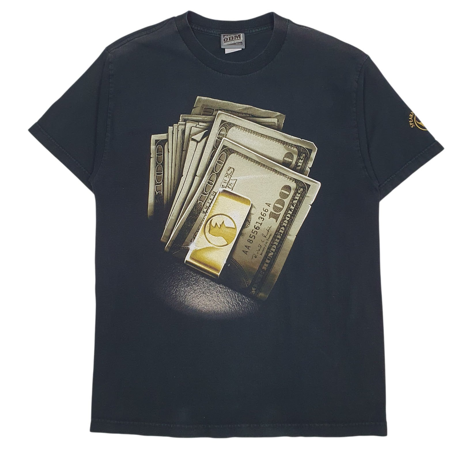 Mens Black ODM  Short Sleeve T Shirt