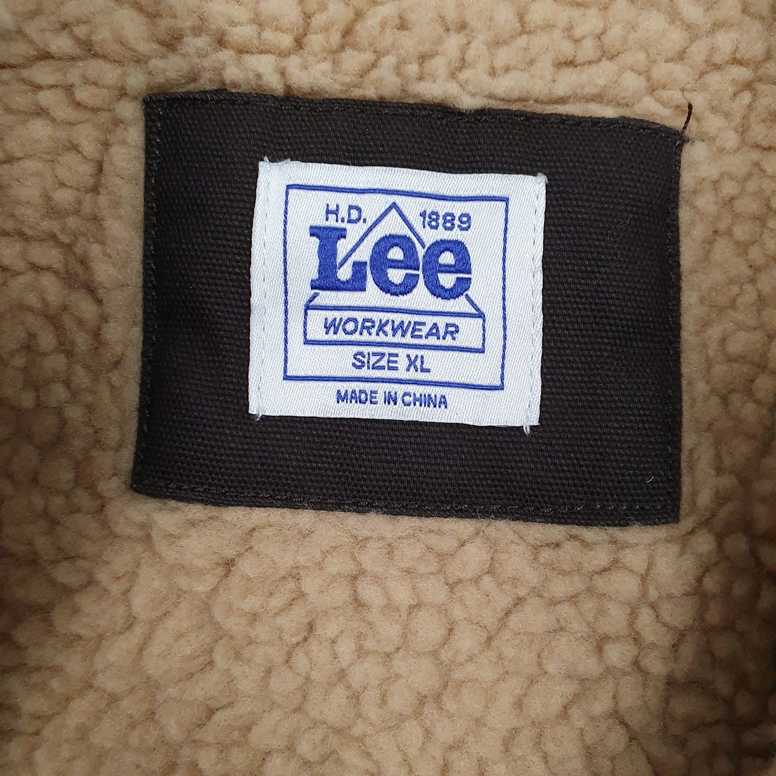 Mens Brown Lee Sherpa Lined  Coat
