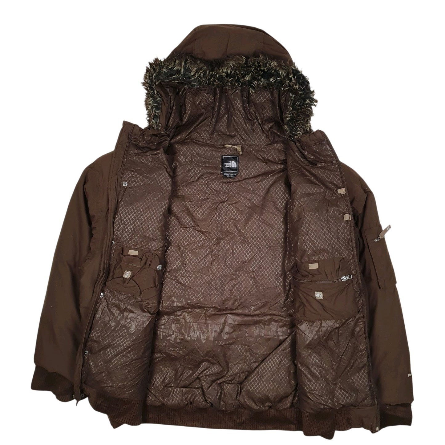 Mens Brown The North Face Parka Artic  Coat