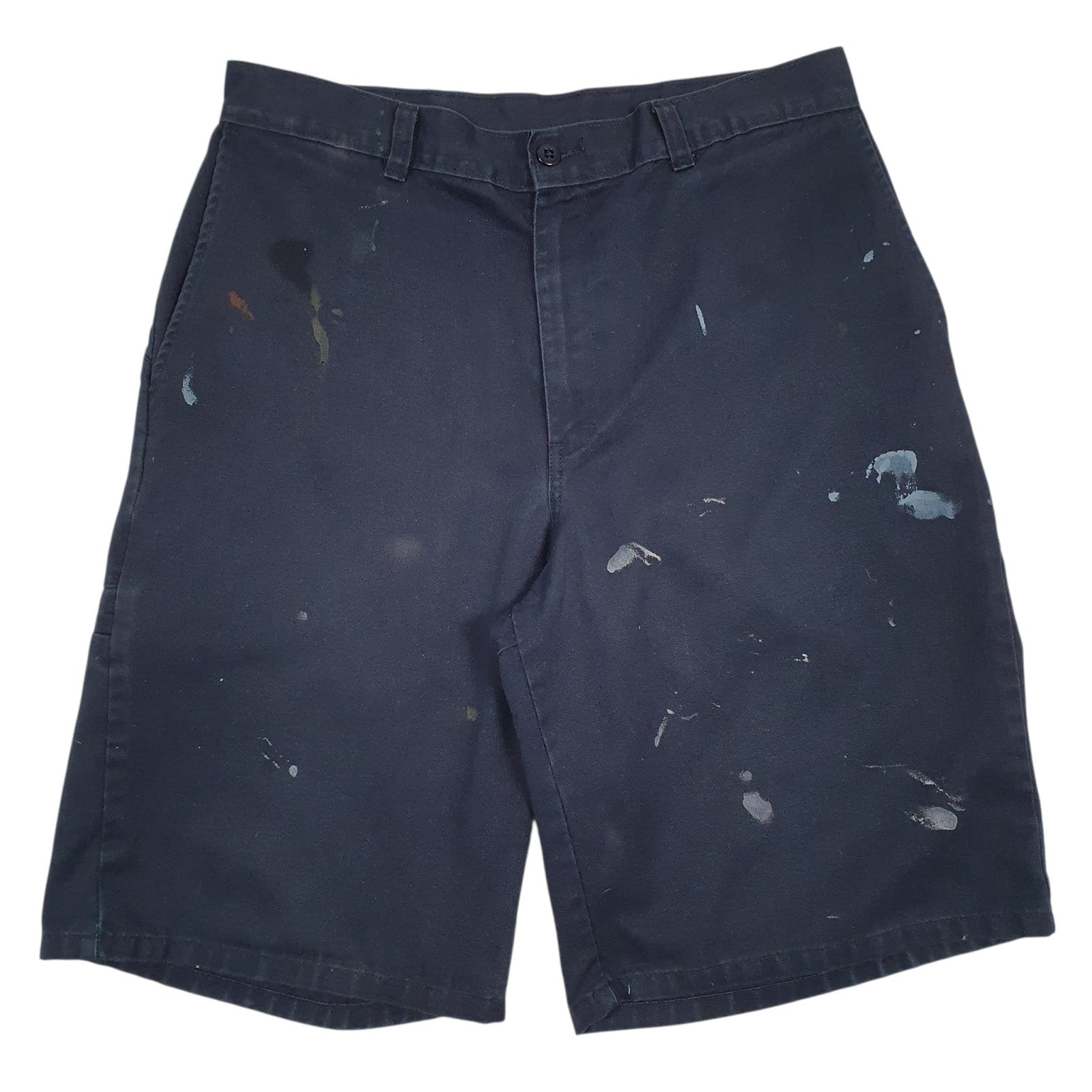 Mens Navy Dickies Workwear Denim Shorts